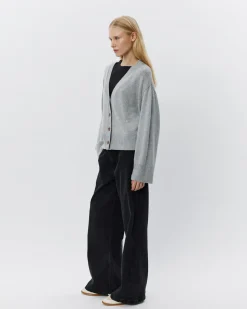 LEVASW CARDIGAN - Grey mel