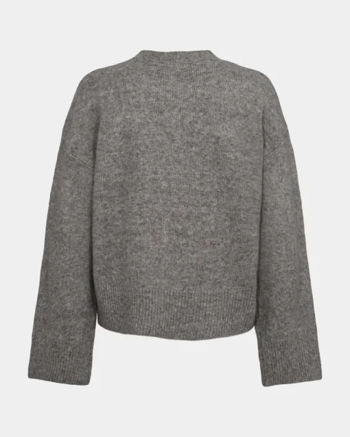 LEVASW CARDIGAN - Grey mel