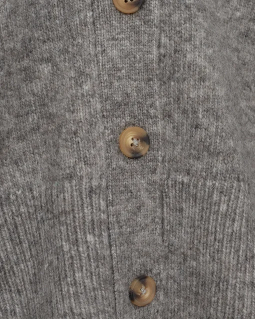 LEVASW CARDIGAN - Grey mel