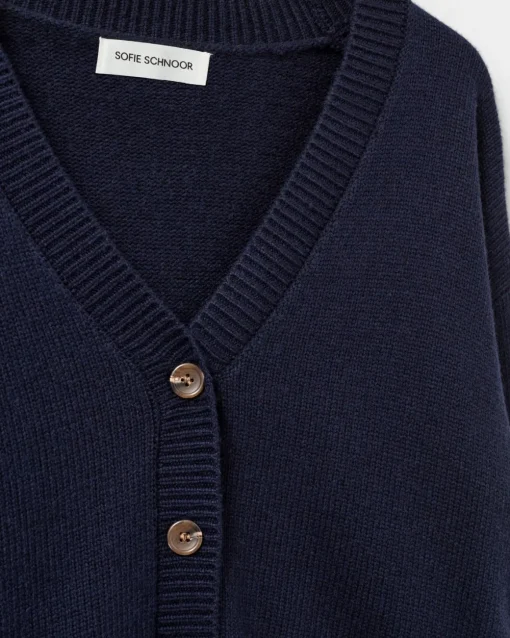 LEVASW CARDIGAN - Navy Blue
