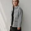 LYNNSY JACKET - Black striped
