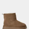 MARIESW TEDDY BOOT - Dark sand