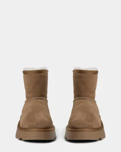 MARIESW TEDDY BOOT - Dark sand