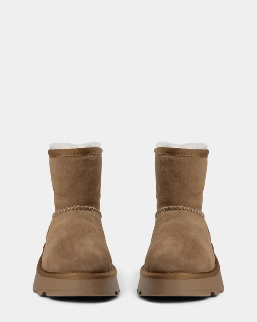 MARIESW TEDDY BOOT - Dark sand