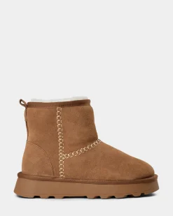 MARIESW TEDDY BOOT - Tan