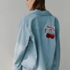 MARLOSW JACKET - Blue striped