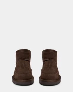 MARTHASW TEDDY BOOT - Dark brown