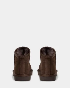 MARTHASW TEDDY BOOT - Dark brown