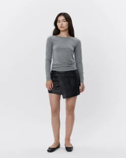 MATTIESW T-SHIRT LONG SLEEVE - Grey melange