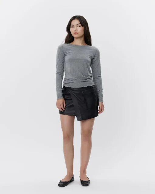 MATTIESW T-SHIRT LONG SLEEVE - Grey melange