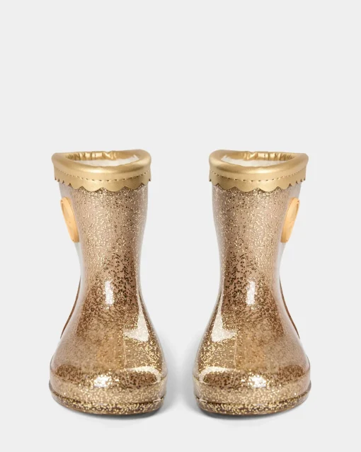 MELLYSK RUBBER BOOT W. LiINING - Champagne