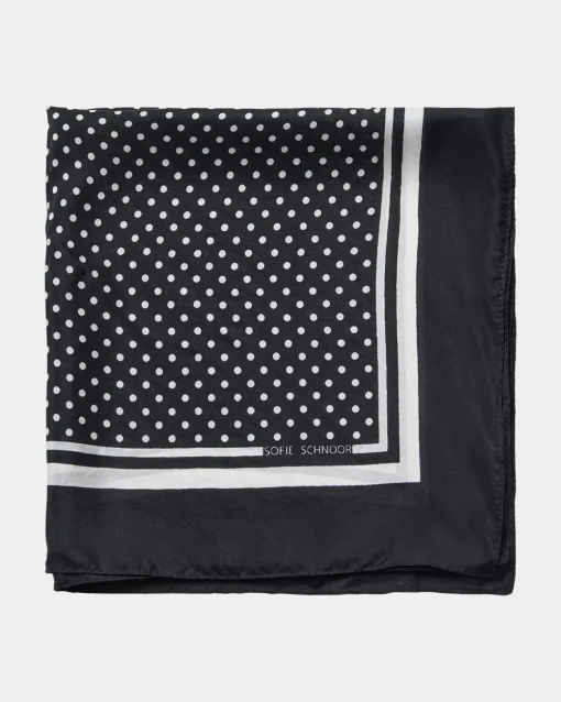 MIASW SCARF - Black Off white