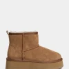 MINASY TEDDY BOOT - Tan