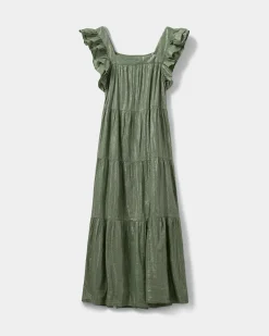 MORGOSW DRESS - Dusty Green