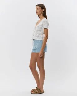 NAPLESSW SHORTS - Denim blue