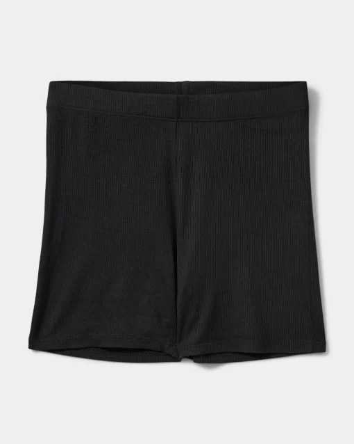NEVASY RIB SHORTS - Black