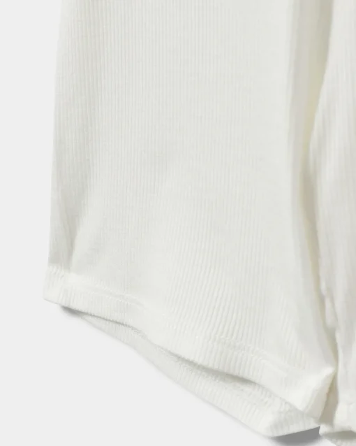 NEVASY RIB SHORTS - White