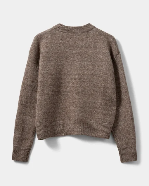 NIMASW SWEATER - Brown melange