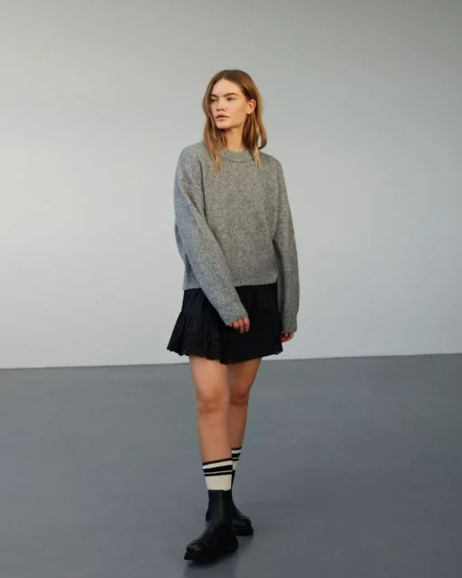 NIMASW SWEATER - Grey mel