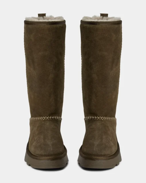 NINASW TEDDY BOOT - Dark green