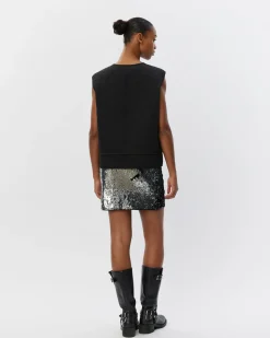 OLGASW VEST - Black
