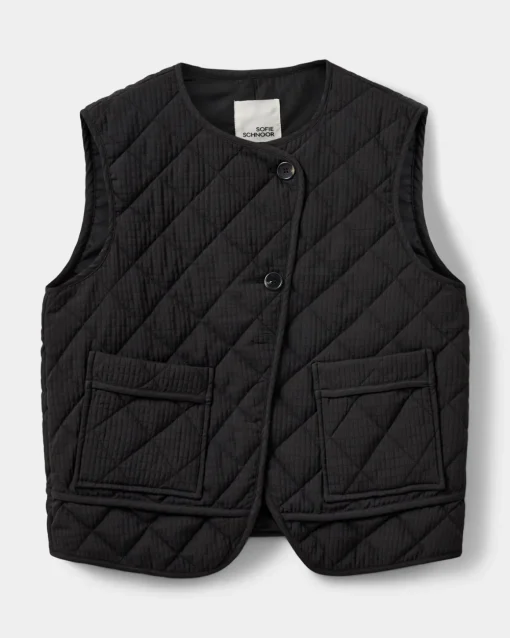 OLGASW VEST - Black