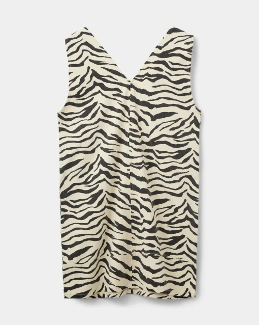OLYMPESW ZEBRA DRESS - Light yellow