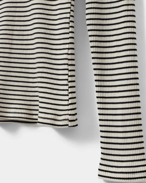 PAXSW T-SHIRT LONG SLEEVE - Black striped