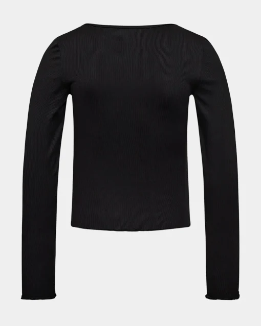 PELINESY T-SHIRT LONG SLEEVE - Black