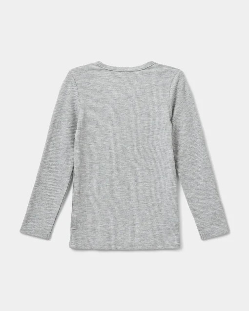 PETRICIASK T-SHIRT LONG SLEEVE - Grey mel