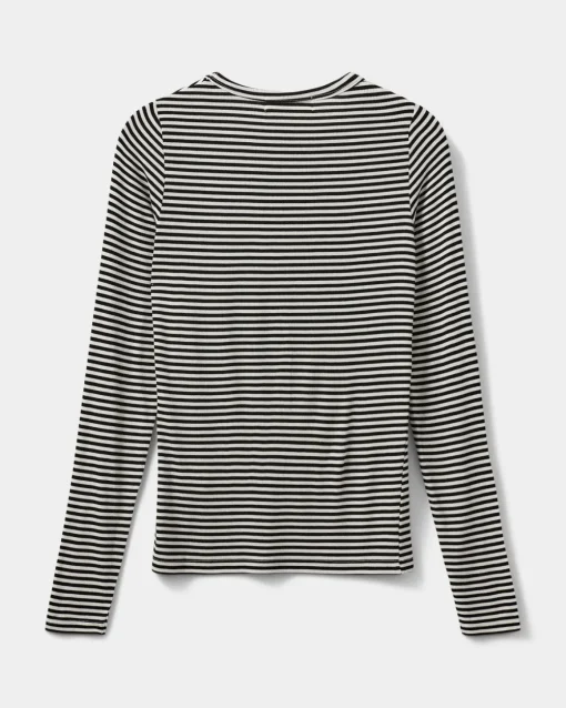 PETRICIASW STRIPE T-SHIRT LONG SLEEVE - Black striped