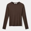 PETRICIASW T-SHIRT LONG SLEEVE - Brown Fudge