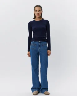 PETRICIASW T-SHIRT LONG SLEEVE - Navy
