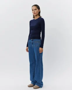 PETRICIASW T-SHIRT LONG SLEEVE - Navy