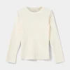 PetriciaSY Pointelle Longsleeve Tee - Off White
