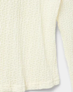 PETRISY T-SHIRT LONG SLEEVE - Off white
