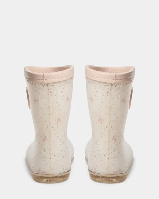 RylieSK Rubber boot - Off White with AOP
