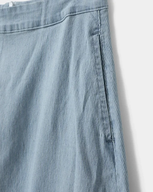 SELIASW SKIRT - Light Blue striped