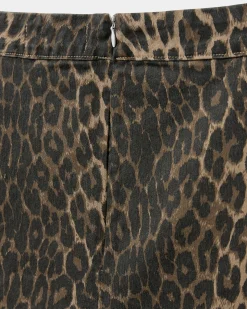 SELIASW SKIRT - Light brown leopard