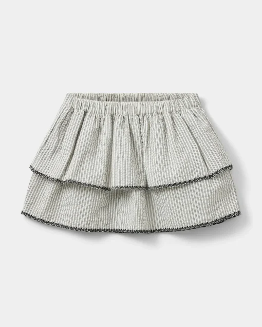SIGGYSK SKIRT - Black thin stripe