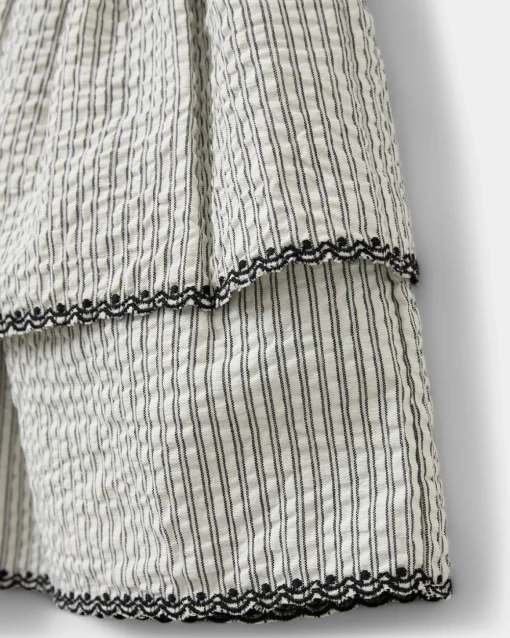 SIGGYSK SKIRT - Black thin stripe