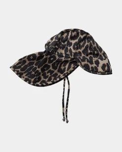 SISISB SWIM HAT - Light brown leopard