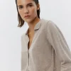 SKYLARSW CARDIGAN - Brown melange