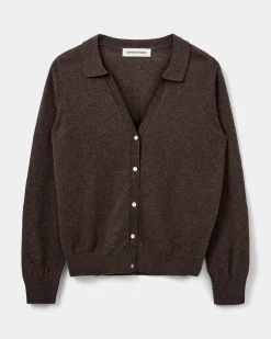 SKYLARSW CARDIGAN - Brown Fudge