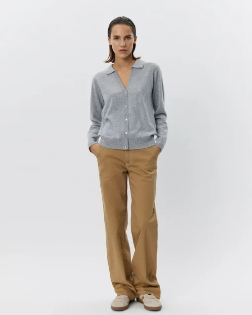 SKYLARSW CARDIGAN - Grey melange