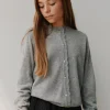 SKYLARSY CARDIGAN - Grey mel