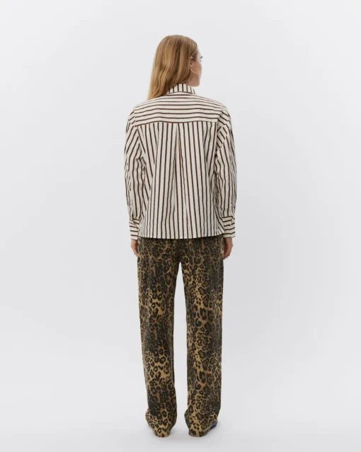 SOIASW SHIRT - Brown Striped