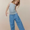 STORMSK TROUSERS - Blue-Black w Antique White