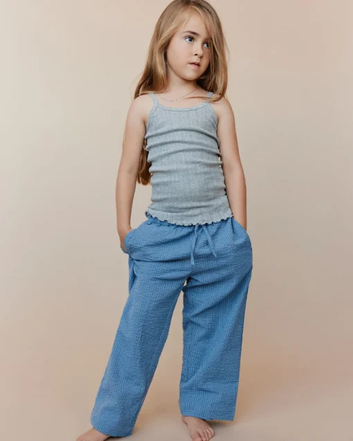 STORMSK TROUSERS - Blue-Black w Antique White