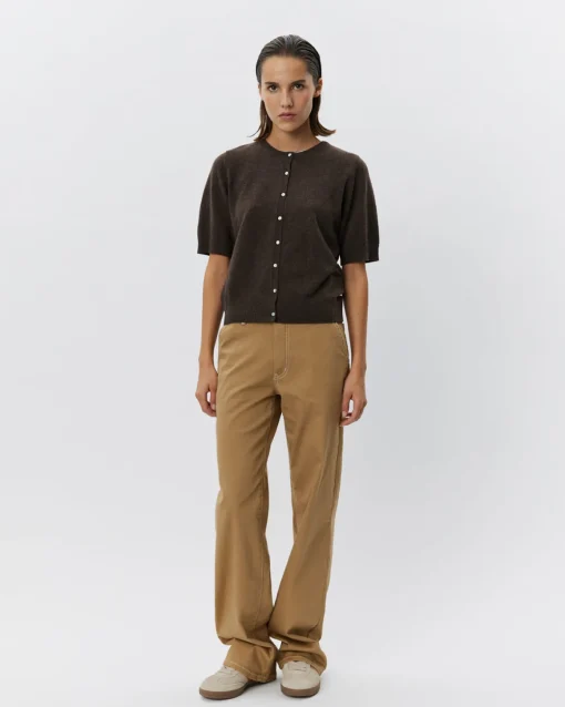 SUNASW CARDIGAN - Brown Fudge